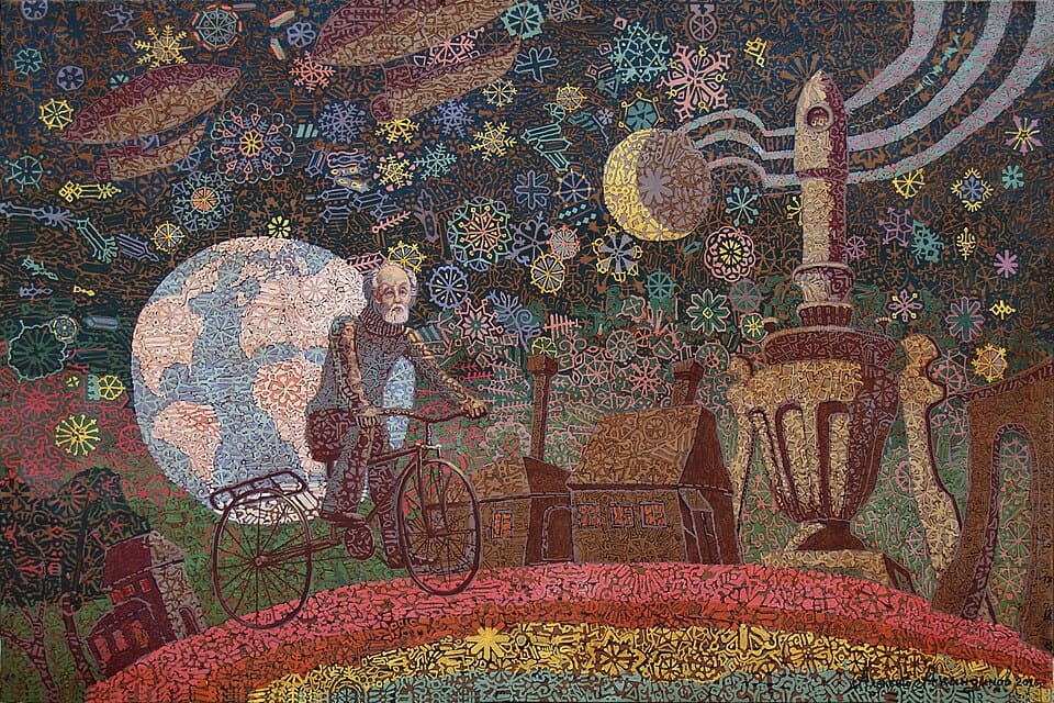 Alexey_Akindinov._Worlds_of_Tsiolkovsky_-_Along_the_Rainbow_2016