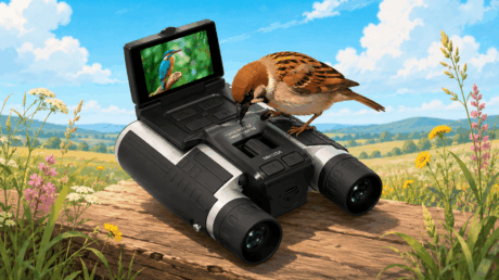 Binoculares para observación de aves con cámara