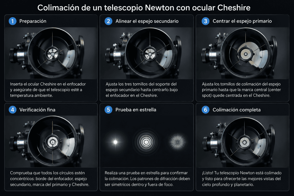 Colimacion un Newton con un ocular Cheshire