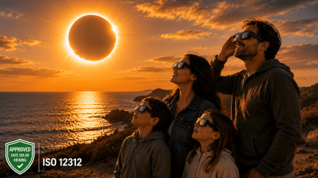 Cómo verificar que unas gafas para eclipses cumplen la norma ISO 12312-2