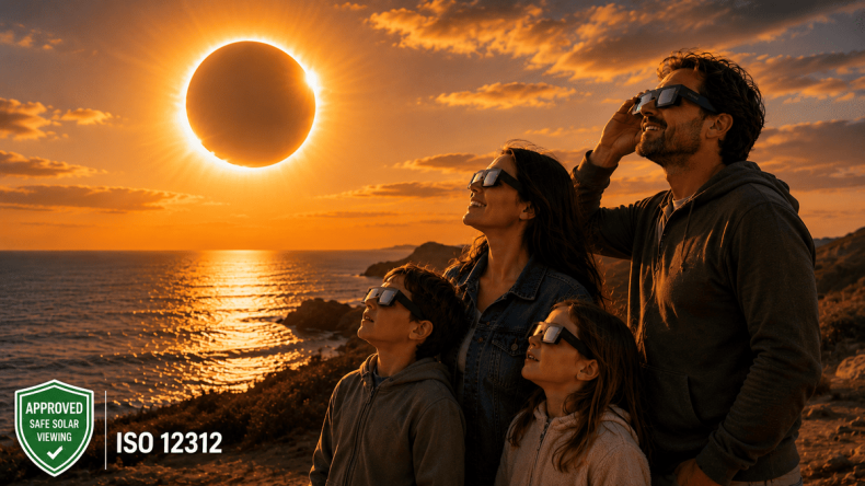 Cómo verificar que unas gafas para eclipses cumplen la norma ISO 12312-2