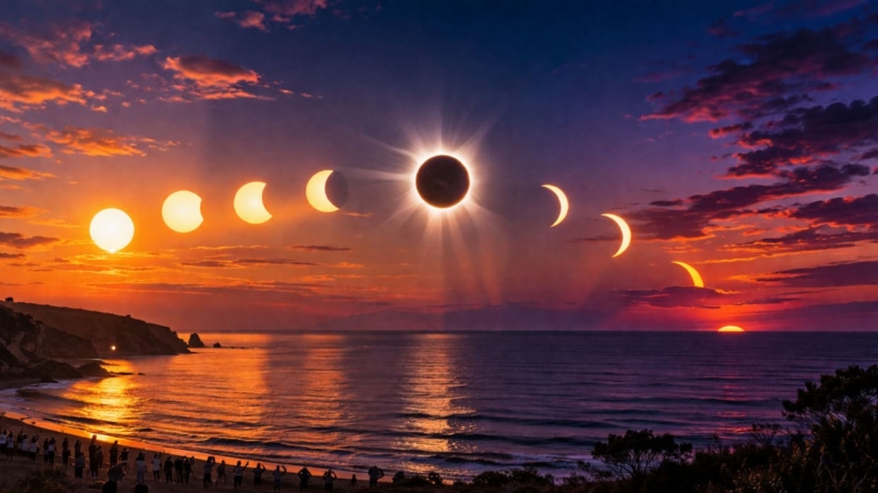España se prepara para un eclipse solar total histórico al atardecer en agosto de 2026