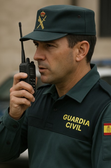 walkie-talkie en guardia civil