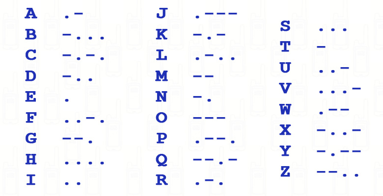 walkie-talkie morse- codes